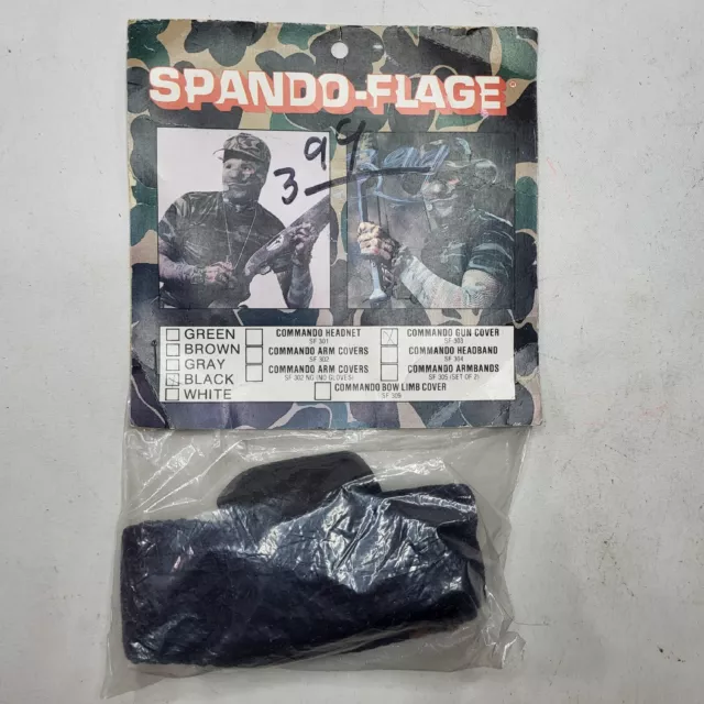 SPANDO-FLAGE Spandoflage Black Commando Gun Cover Camouflage Protective Netting