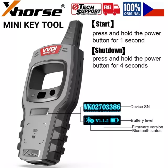 Xhorse VVDI Mini Key Tool Remote Progarmme test without ID48 96bit Without Token