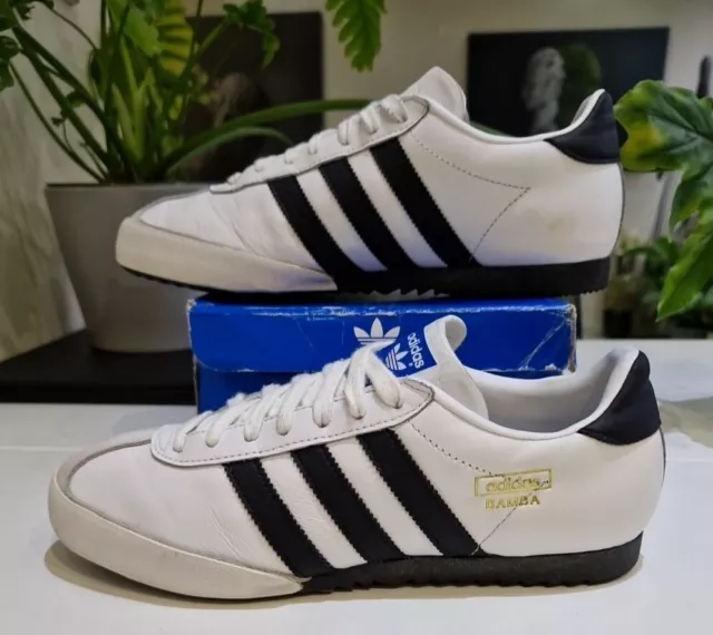 Adidas online bamba white