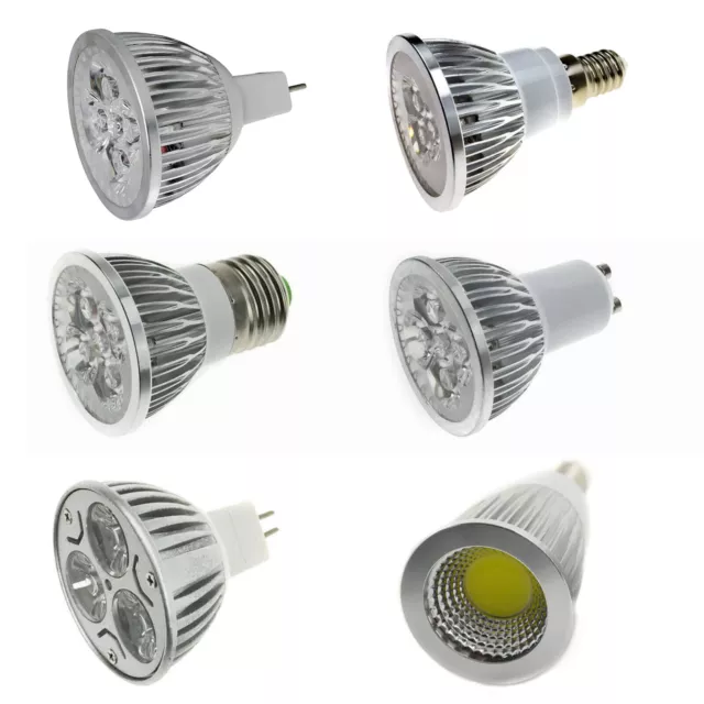 E27 E14 GU10 MR16 LED Spotlight Bulbs 3W 4W 5W 6W 9W 12W 15W COB Light Home Lamp