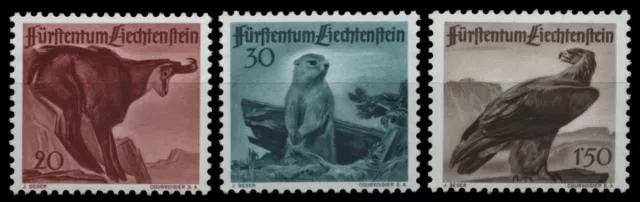 Liechtenstein 1947 - Mi-Nr. 253-255 ** - MNH - Wildtiere / Wild animals