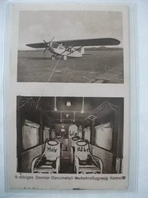 AK, 9-sitziges Donier Ganzmetall-Verkehrsflugzeug Komet III, gelaufen 1925