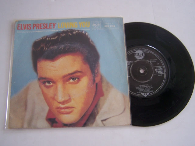 Ep 4 Titres Vinyl 45T , Elvis Presley , Loving You . Vg / Vg + . Rcx 7192