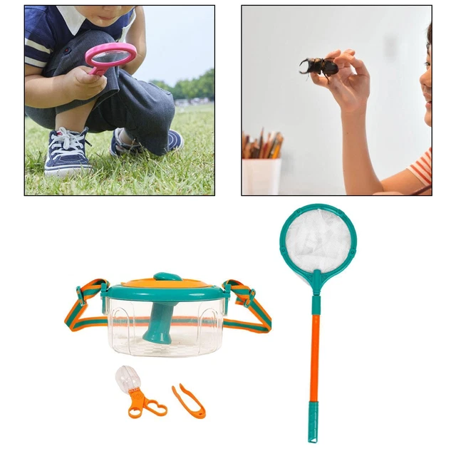 Kit Capture Et Observation Insectes Enfants - Boîte Loupe, Pince, Piège, Exploration Extérieur