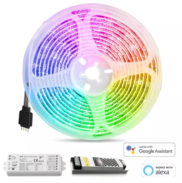 5m Striscia LED RGB SMD5050 12V Nastri LED 300 Catena luminosa flessibile