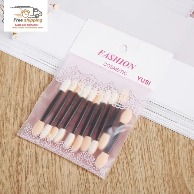 10 Double Ended Eyeshadow Sponge Applicators Eye shadow Disposable Makeup Brush