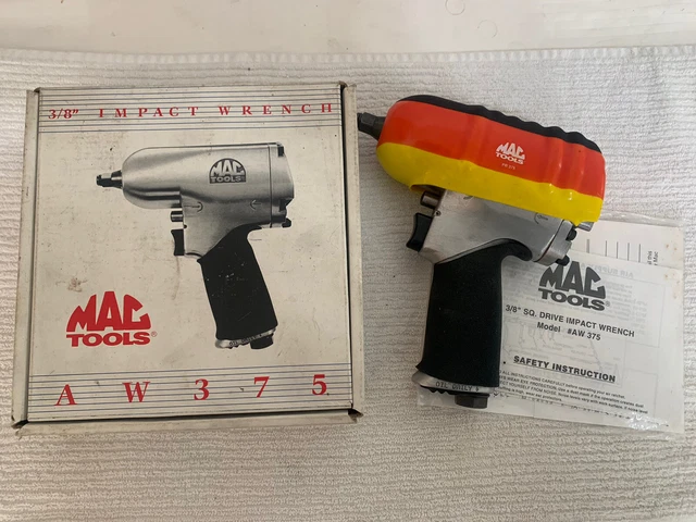 MAC TOOLS 3/8" SQ. DRIVE AIR IMPACT WRENCH #AW375 NEW in ORIGINAL BOX (NOS) WOW!