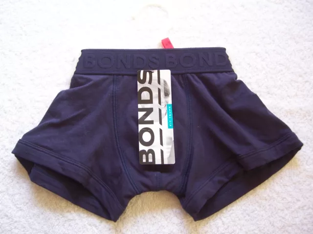 BNWT Boy's Bonds Navy Cotton Knit Trunks Undies Size 6-8