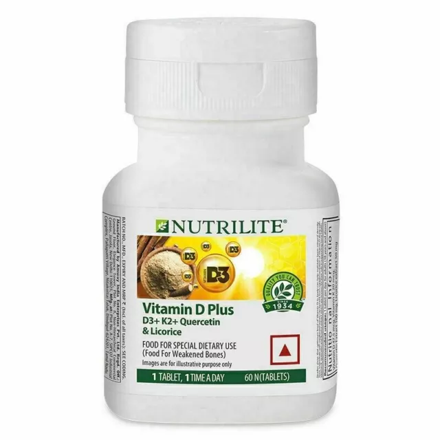 Amway Nutrilite Vitamine D Plus 60 comprimés soutient la santé des os, pour...