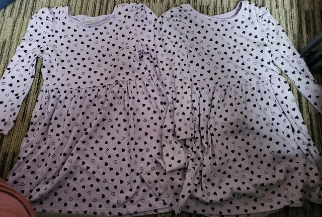 Twin Girls Age 6-7 Years matalan Long Sleeve Dresses bnwot