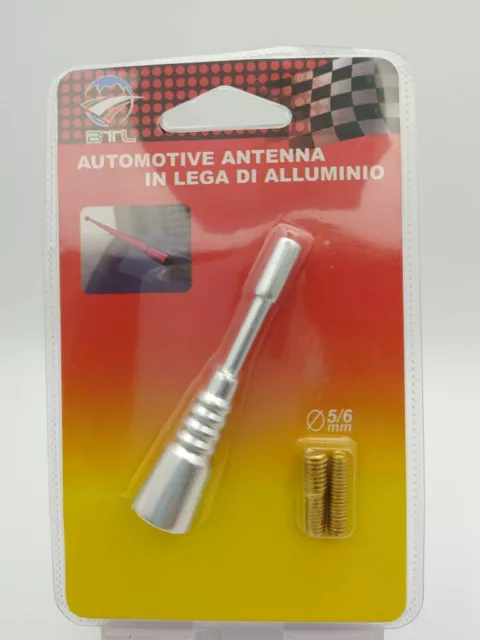 Mini Antenna Radio Auto AutoRadio Universale Adattatori Esterna Grigia 8305 awe