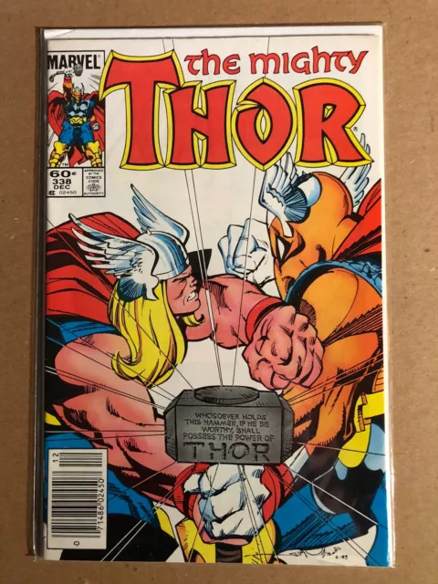 Mighty Thor 338 (newsstand) (2nd Beta Ray Bill)  -(NM Condition)- Marvel 1983