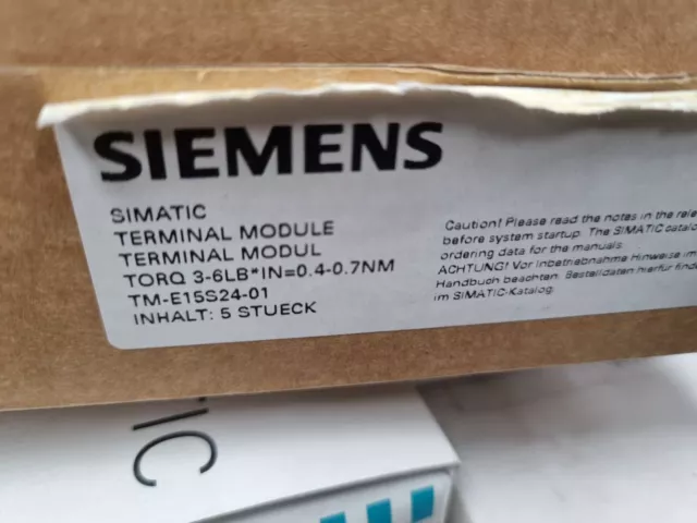 Siemens 6Es7193-4Cb20-0Aa0 Terminal Module