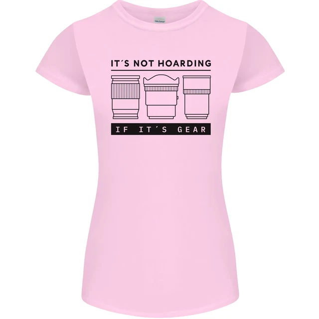 Non Hoarding Fotografia Fotografo Fotocamera Donna Minuta Taglio T-Shirt
