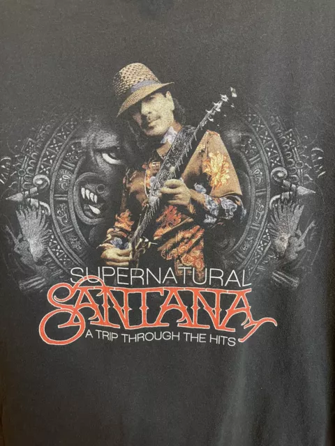 Carlos Santana Supernatural T Shirt Las Vegas Live Joint 2010 Size Adult Large