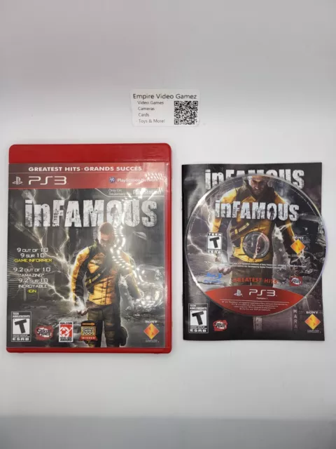 inFamous (Sony PlayStation 3, 2009) - Complete - CIB