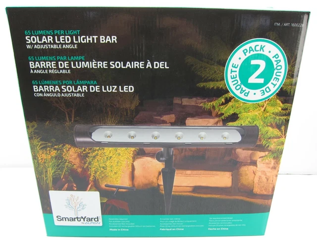 SMARTYARD BY ALPAN 65 Lumen Solar LED Lighting Bar with Adjustable