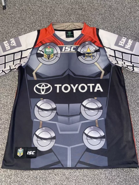 North Queensland Cowboys Nrl Rugby League Marvel Thor Jersey 2XL