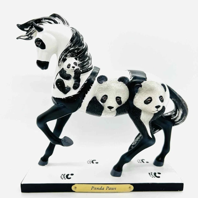 Enesco Trail of Painted Ponies Panda Paws Bears Statue Horse 4049713 Retired