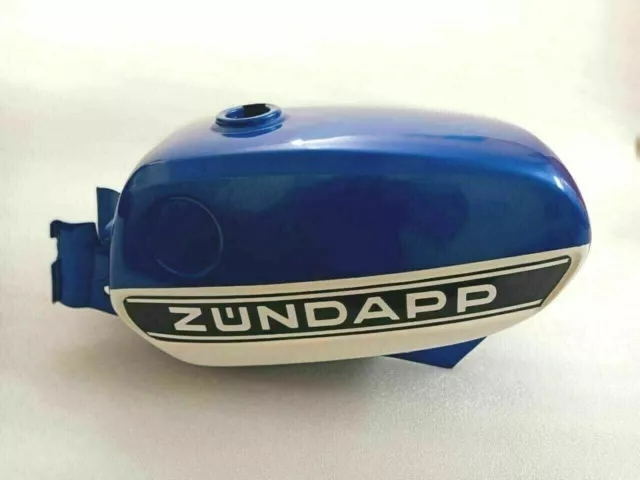 New Zundapp Ks 50 Cross 517-52 1975 Blue white painted fuel tank