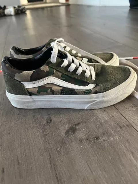 VANS OLD SKOOL camo youth size 2 $15.00 - PicClick