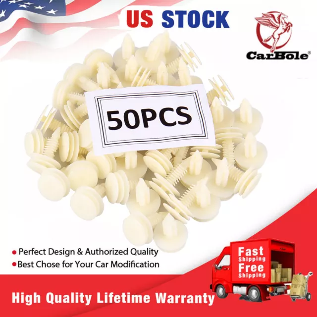 50pcs For GM 15960325 GMC W/ Chevrolet Chevy Car Door Panel Retainer Clips Rivet