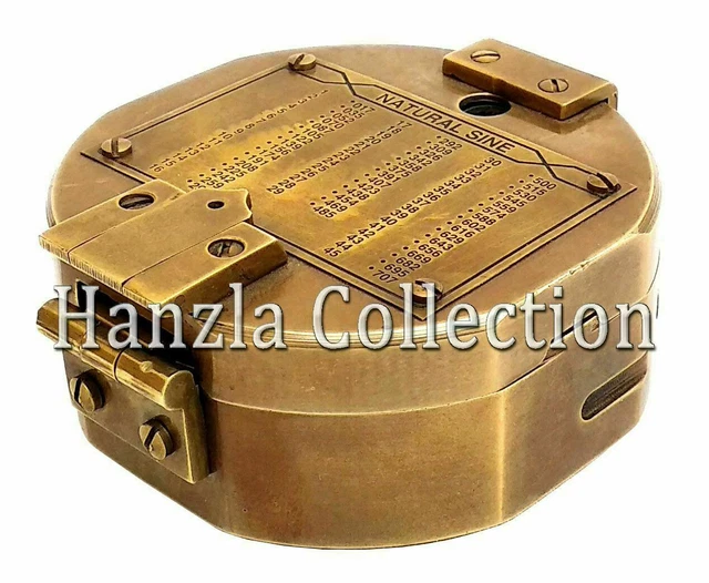 Antique Brunton Compass London Vintage Compass Solid Brass Kelvin