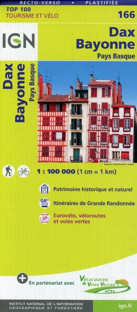 IGN Dax Bayonne 1 : 100 000