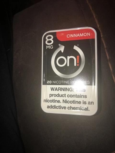¡ENCENDIDO! Paquete sellado de 8 mg sabor canela