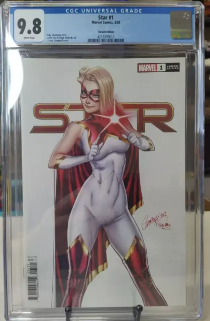 Star #1 CGC 9.8 Marvel 2020 Comic Book J. Scott Campbell Variant Cover