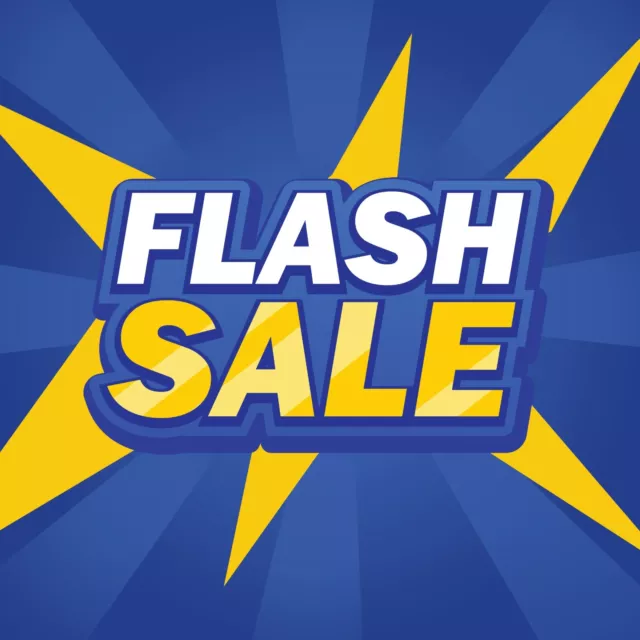 FLASH SALE Banner - Bright Retail Store Window Flash Sale Sign HD QUALITY VINYL