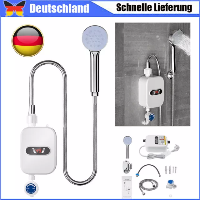 3500W Elektro Warmwasserbereiter Sofort Heizung Bad Küche Durchlauferhitzer DHL