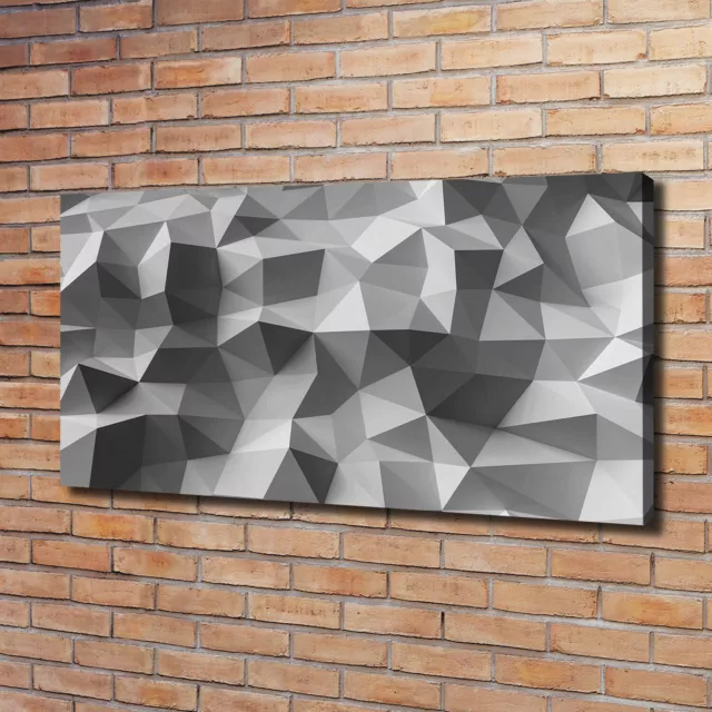 Cuadros Modernos Sobre Lienzo Para el Salón 120x60 Triángulos de abstracción