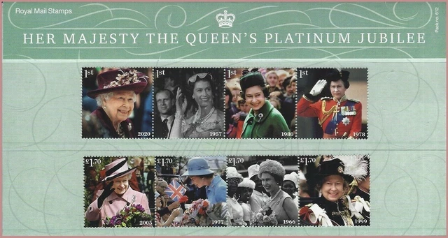 2022 HER MAJESTY The Queen s Platinum Jubilee Presentation Pack No 612 