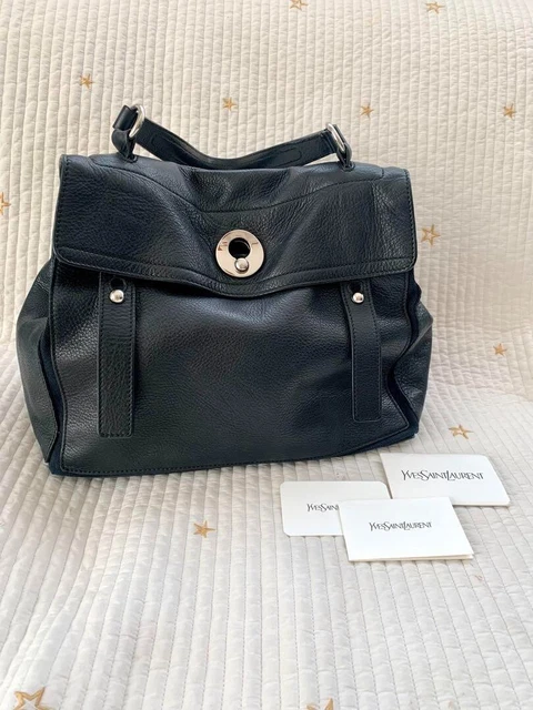 YVES SAINT LAURENT 229680 Muse Two 2Way Hand Bag Black #2 YVES SAINT LAURENT 229680 Muse Two 2Way Hand Bag Black #2
