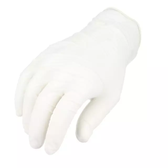 100/Box Powder Free Latex Disposable Exam Gloves Small 4.5 Mil Natural Rubber