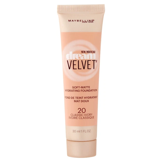 3 x Maybelline New York Dream Velvet Soft Matte Foundation 30ml - 20 Classic