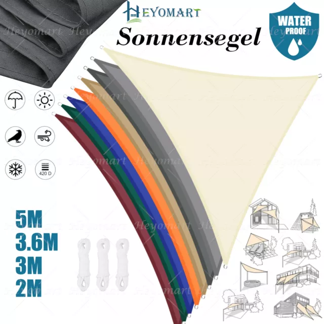 Voile d'ombrage IMPERMÉABLE Protection solaire Protection contre vent Protection