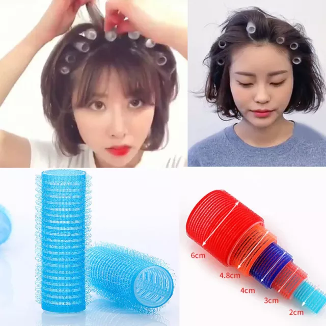 6Pcs Self Grip Hair Rollers Cling Any Size DIY Hairdressing Hair Curlers Tools