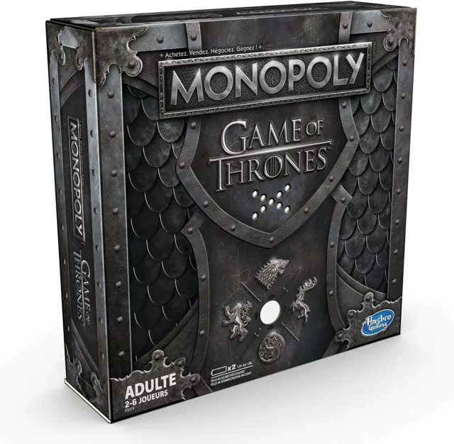 Monopoly - Jeu de Societe Game of Thrones Edition Collector - Jeu de Plateau - V