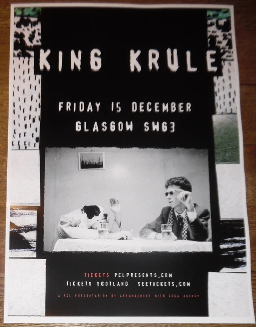 KING KRULE live band music show promotional tour concert gig poster £2.99 PicClick UK