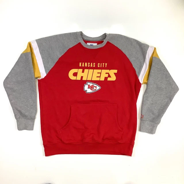 MENS VTG KC Chiefs Red Starter Pro Line Sweatshirt XL NFL Football