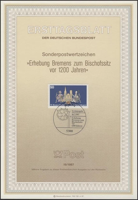 ETB 19/1987 Bischofssitz Bremen