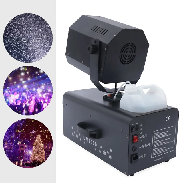 Snowflake Machine 2000W Snow Effect Machine Spraying Range Fake Stage Snow Maker