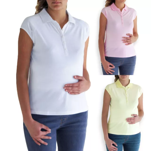 Polo de grossesse  maternité allaitement manches courtes taille 40 ou 42