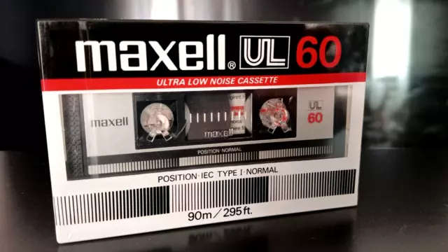 1x MAXELL UL 60 ultra low noise - CASSETTE TAPE BLANK new SEALED - made in Korea