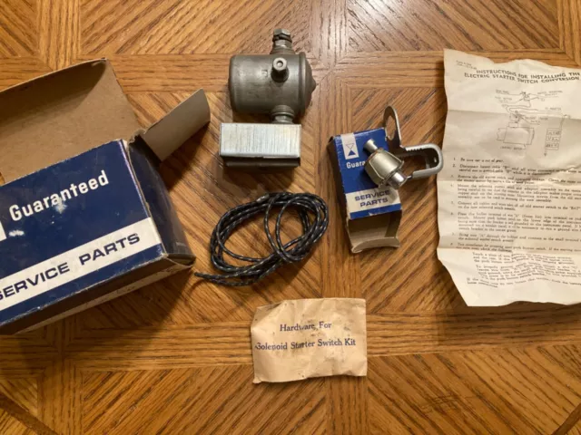 NOS Floor to Dash Starter Pushbutton Conversion Kit. 6 Volt Accessory. Upgrade