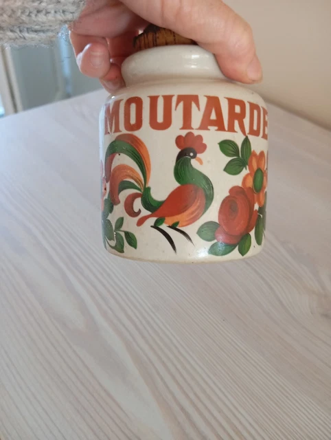Pot Grès Signé Avec Couvercle - Décor Irisé - Fabrication Française - Excellent état