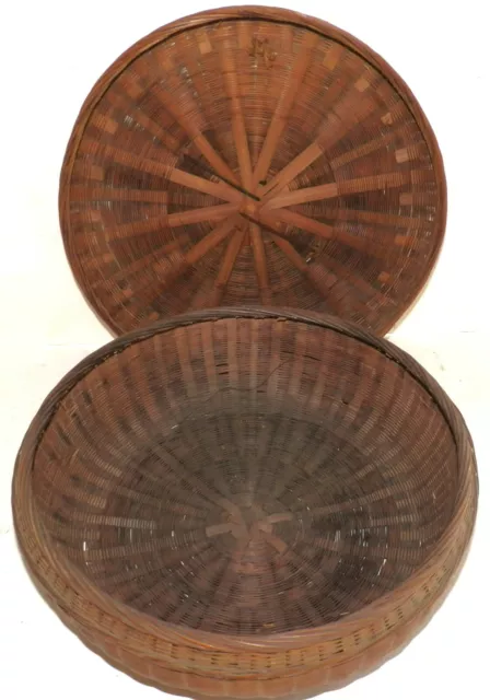 Ikebana Chinese Sewing Basket used in Flower Arrangements Vintage