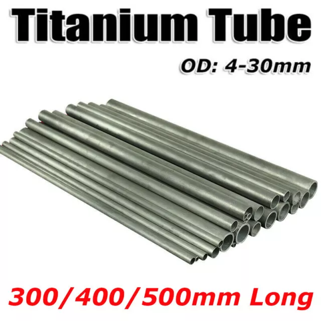 Gr2 Titanium Tube High Intensity 4-30mm OD Industrial Ti Pipe 300/400/500mm Long